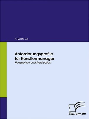 cover image of Anforderungsprofile für Künstlermanager